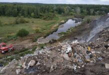 Сортувальна лінія на сміттєзвалищі Полтавщини