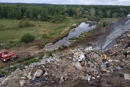Сортувальна лінія на сміттєзвалищі Полтавщини